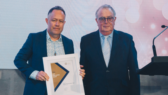 Best Article Award - Nina Elter and Peter Carr