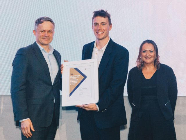 Joseph Young, winner of the NZTA Award for Outstanding Research Achievement for a Masters’ Dissertation or Thesis